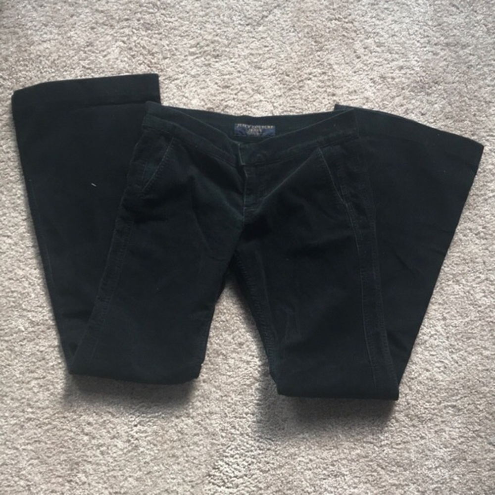 Juicy Couture Corduroy Black Flare Jeans